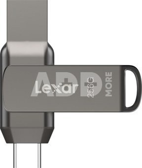 LEXAR JUMPDRIVE DUAL DRIVE D400 TYPE-C/TYPE-C & TYPE-A, UP TO 130MB/S READ (USB 3.1) 256GB