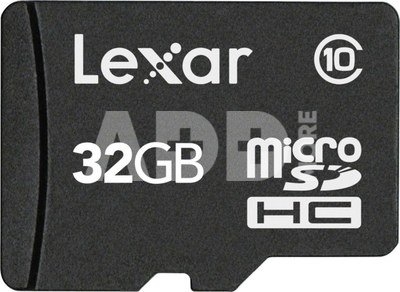 Lexar microSDHC 32GB with SD Adapter Class 10