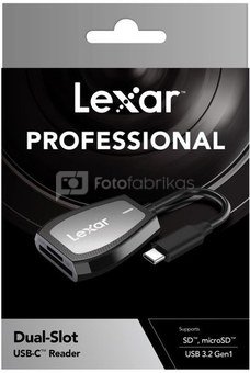Lexar Pro USB-C Dual-Slot Reader