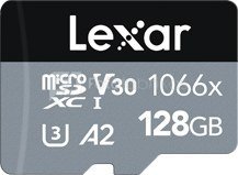 LEXAR PRO 1066X MICROSDHC/MICROSDXC UHS-I (SILVER) R160/W120 128GB