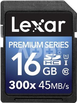 Lexar SDHC Card 16GB 300x Premium II Class 10 UHS-I