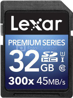 Lexar SDHC Card 32GB 300x Premium II Class 10 UHS-I