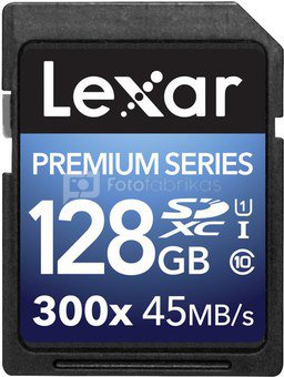 Lexar SDXC Card 128GB 300x Premium II Class 10 UHS-I