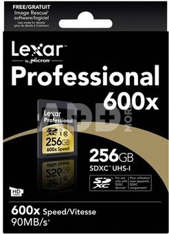 Lexar SDXC Card 256GB 600x Professional UHS-I