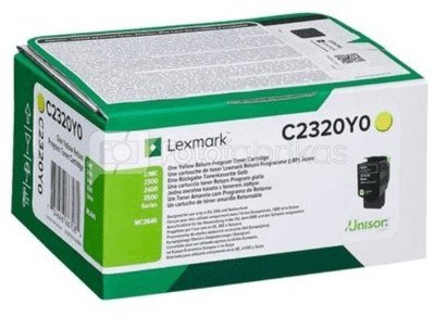 Lexmark Toner C2320Y0 yellow 1K