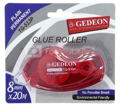 Glue roller tape GED TG-513P Plain Permanent 8mm x 20M