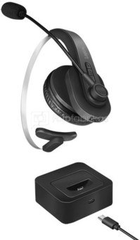 LogiLink Bluetooth mono headset with charging stand