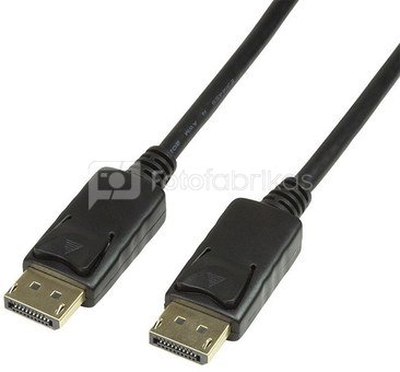 LogiLink DisplayPort 1.2 connecti on cable, 4K/2K, 10m
