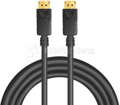 LogiLink DisplayPort 1.4 cable black, 5m
