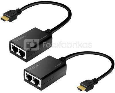LogiLink HDMI EXtender up to 30m, 1080p/60Hz, 0.3m