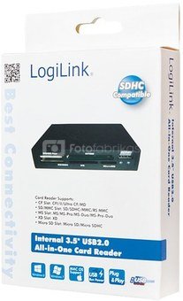 LogiLink Internal 3.55' USB2.0 all in one card reader