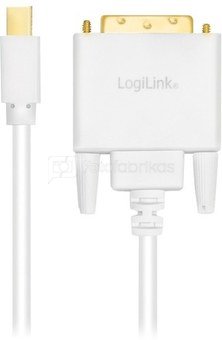 LogiLink Mini DisplayPort to DVI white, 3m