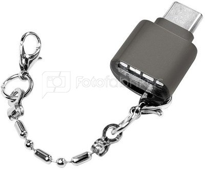 LogiLink USB-C to microSD card readeras a keychain