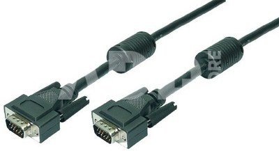 LogiLink VGA connection cable 2x male, black, 15m