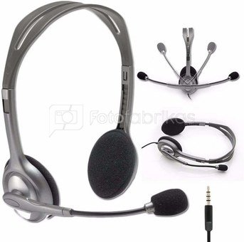 Logitech Stereo Headset H110 portatyvinės ausinės su mikrofonu