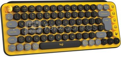 Logitech Keyboard Pop Keys Black & Yellow 920-010735