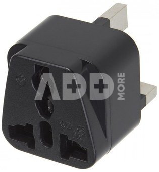Maclean Adapter EU socket for UK MCE154 plug black
