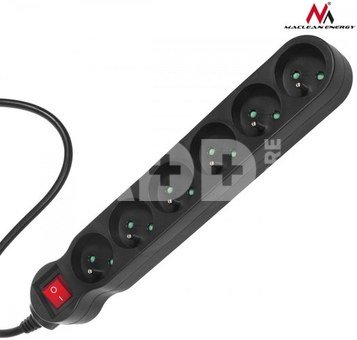 Maclean Power Strip 6 Sockets On/off switch 1.5m