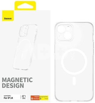 Magnetic Phone Case for iP 14 Baseus OS-Lucent Series (Clear)