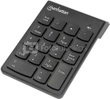 Manhattan Keypad wireless numeric asynchronous 18 keys black