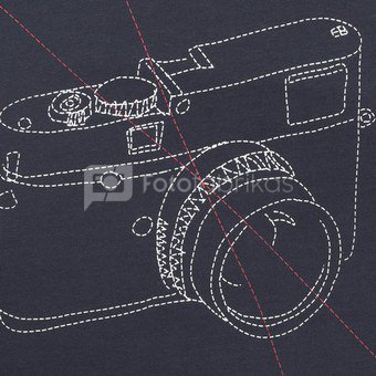 Marškinėliai Cooph Stitchcam XL (mėlyna)