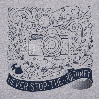 Marškinėliai Cooph The Journey XL (pilka)