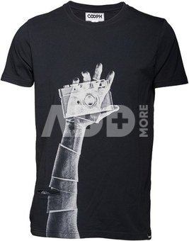 Marškinėliai su kišenėle Cooph Snapographe M (juoda)