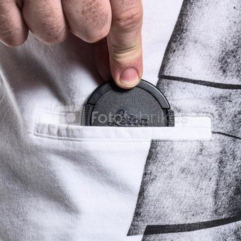 Marškinėliai su kišenėle Cooph Snapographer - White L