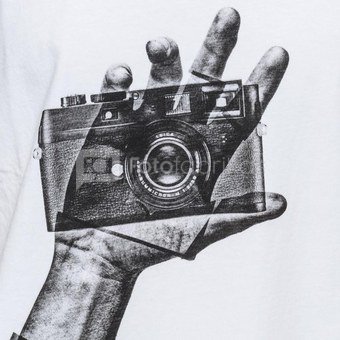 Marškinėliai su kišenėle Cooph Snapographer - White L