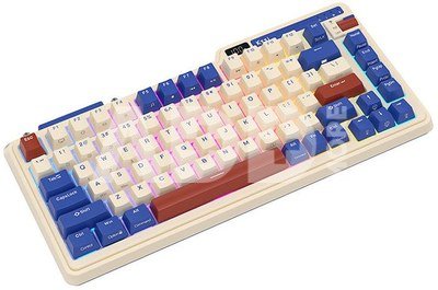 Mechanical keyboard Royal Kludge KZZI K75 pro RGB, Moment Switch (retro blue)
