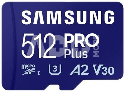Memory card Samsung Pro PLUS microSDXC 512GB 180/130 MB/s UHS-I U3 (MB-MD512SA/EU)