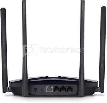 Mercusys Dual-Band Wi-Fi 6 Router MR80X AX3000 802.11ax, 2402+574 Mbit/s, Ethernet LAN (RJ-45) ports 3xGigabit LAN, MU-MiMO Yes, Antennas quantity 4