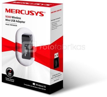 Mercusys Wireless Mini USB Adapter MW300UM
