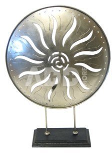 Metal Candleholder Sun H 71 cm