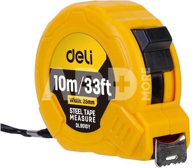 Metr 10m/25mm Deli Tools EDL9010Y (žluté)