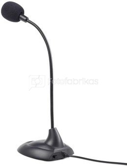 Gembird Desktop microphone MIC-205 Black, 3.5 mm