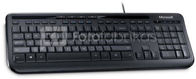 Microsoft Wired Keyboard 600 ANB-00018 Standard, Wired, Keyboard layout RU, Wireless connection no, Black, Numeric keypad