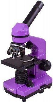 Mikroskopas Levenhuk Rainbow 2L Amethyst 40x - 400x su eksperimento komplektu K50