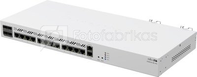 Mikrotik Cloud Core Router CCR2116-12G-4S+, 16-CORE 2 GHZ ARM CPU, 16 GB DDR4 RAM, 4x10G SFP+ ports, 13xGigabit LAN ports, 1x RJ45 Serial port, 1x M.2 slots, 16 core CPU, 16 GB RAM, Dual redundant power supply, RouterOS L6 MikroTik