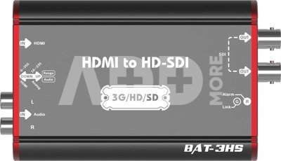 Mini Converter, HDMI to 3G/HD/SD-SDI with external audio embed