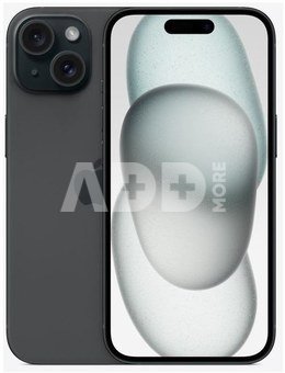MOBILE PHONE IPHONE 15/128GB BLACK MTP03ZD/A APPLE