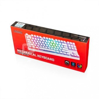 MODECOM Mechanical keyboard RGB wired white PUDDING EDITION