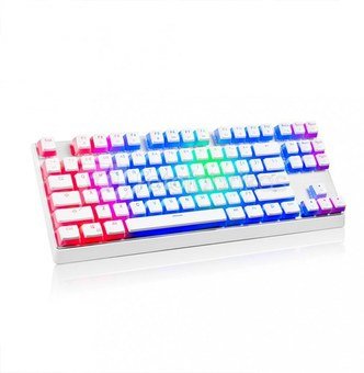 MODECOM Mechanical keyboard RGB wired white PUDDING EDITION