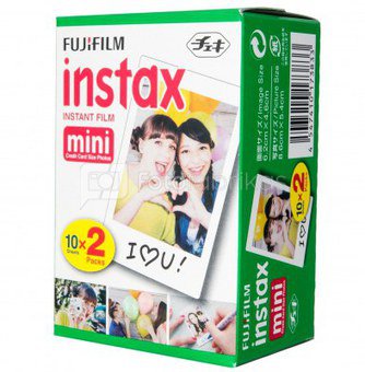 Foto plokštelės 1x2 Fujifilm Instax Film Mini GLOSSY (10plx2)