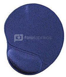 Gembird MP-GEL-B Gel mouse pad with wrist support, blue Blue, Gel mouse pad