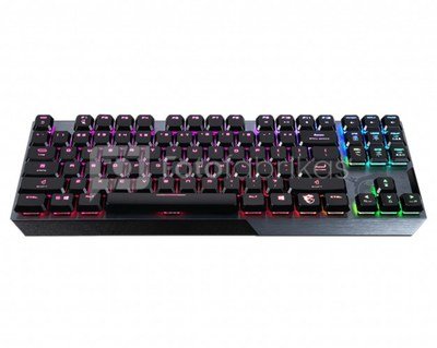 MSI VIGOR GK50 LOW PROFILE TKL Gaming keyboard, USB, RGB LED light, US, Wired, Black