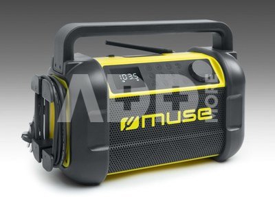 Muse M-928 BTY Jobsite Radio speaker, Black/Yellow