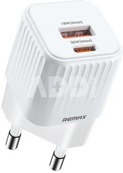 Nástěnná nabíječka Remax, RP-U2, USB, USB-C, 20W (bílá)