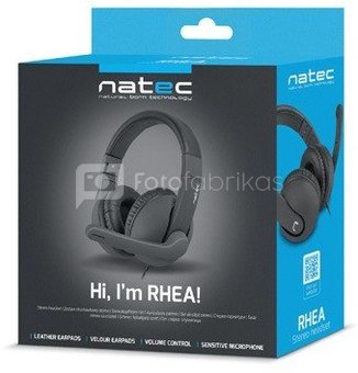 Natec Headphones Rhea with microphone