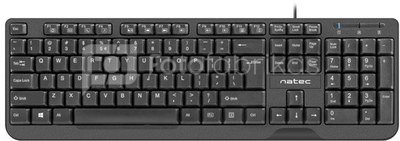 Natec Keyboard, Trout, US Layout, Slim, Black